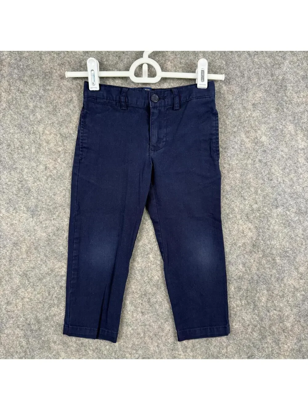 Polo Ralph Lauren Boy’s Pants Button Zip Navy Blue Size 2T Stretch 488